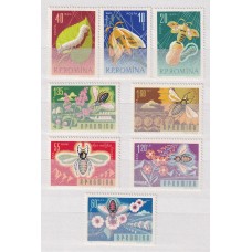 RUMANIA SERIE COMPLETA DE ESTAMPILLAS NUEVAS MINT INSECTOS FAUNA ABEJAS FLORES MARIPOSAS 11.60 €
